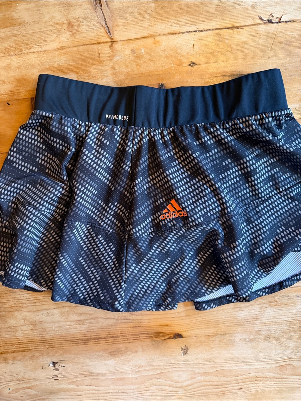 Adidas black and grayish tennis skirt